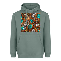 Sage western gemstone aztec seamless pattern Heavyweight Hoodie - BundleAndBundleShop
