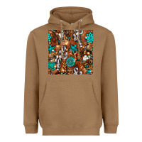 Toasted Coconut western gemstone aztec seamless pattern Heavyweight Hoodie - BundleAndBundleShop
