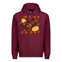 Burgundy Crawfish who's your craw daddy Premium Hoodie - FaDigitalArtStudio