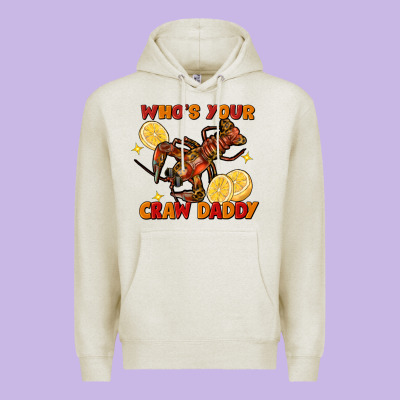 Crawfish Who's Your Craw Daddy Premium Hoodie Designed By Fadigitalartstudio