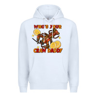 White Crawfish who's your craw daddy Premium Hoodie - FaDigitalArtStudio