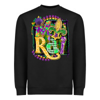 Black mardi gras Heavyweight Sweatshirt - CowGirlArtShop