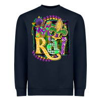 Navy mardi gras Heavyweight Sweatshirt - CowGirlArtShop