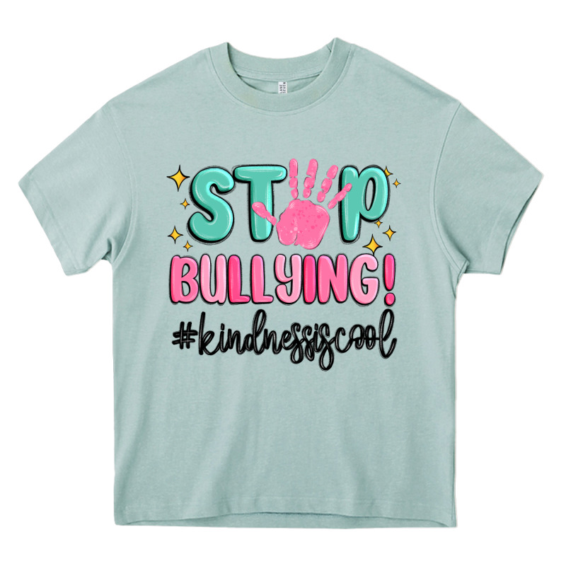 Stop Bullying Kindness Is Cool Heavy Core Tee by MaliasSmallBusiness | Teevron