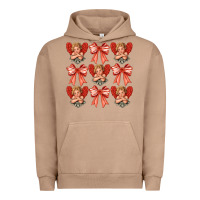 Pigment Burro Valentines Eros and bow Urban Hoodie - CowhideDigitalArt