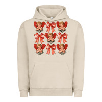 Pigment French Oak Valentines Eros and bow Urban Hoodie - CowhideDigitalArt