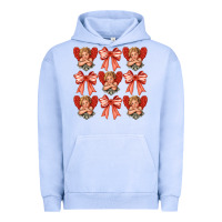 Pigment Grape Ice Valentines Eros and bow Urban Hoodie - CowhideDigitalArt