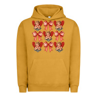 Pigment Peanut Butter Valentines Eros and bow Urban Hoodie - CowhideDigitalArt