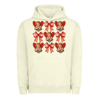 Pigment Pistachio Valentines Eros and bow Urban Hoodie - CowhideDigitalArt
