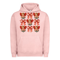 Pigment Salmon Valentines Eros and bow Urban Hoodie - CowhideDigitalArt