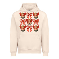 Sandshell Valentines Eros and bow Urban Hoodie - CowhideDigitalArt