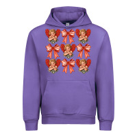 Tulip Valentines Eros and bow Urban Hoodie - CowhideDigitalArt