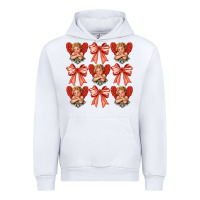 White Valentines Eros and bow Urban Hoodie - CowhideDigitalArt