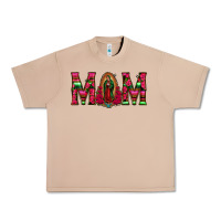 Mom With Floral Aztec And Leopard Background Urban Heavy Tee | Teevron