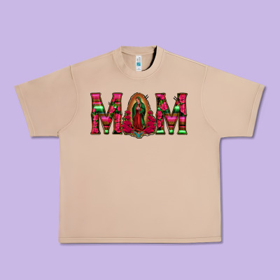 Mom With Floral Aztec And Leopard Background Urban Heavy Tee Designed By Bettercallsaul