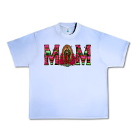 Grape Ice Mom with Floral Aztec and Leopard Background Urban Heavy Tee - Bettercallsaul