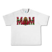 Lunar Rock Mom with Floral Aztec and Leopard Background Urban Heavy Tee - Bettercallsaul