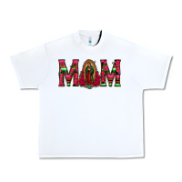White Mom with Floral Aztec and Leopard Background Urban Heavy Tee - Bettercallsaul
