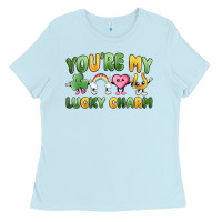 Baby Blue you're my lucky charm Ladies Tee - MaliasSmallBusiness