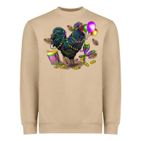 Mushroom mardi gras chicken Heavyweight Sweatshirt - CowGirlArtShop
