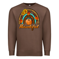 Chestnut thankful pumpkin rainbow Premium Sweatshirt - BundleAndBundleShop
