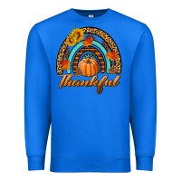 True Royal thankful pumpkin rainbow Premium Sweatshirt - BundleAndBundleShop