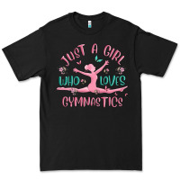 Black just a girl who loves gymnastics Premium Tee - MaliasSmallBusiness