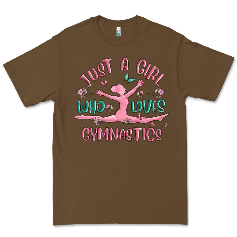 Just A Girl Who Loves Gymnastics Premium Tee by MaliasSmallBusiness | Teevron