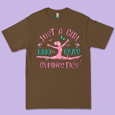 Just A Girl Who Loves Gymnastics Premium Tee Designed By Maliassmallbusiness