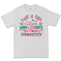 Dove Grey just a girl who loves gymnastics Premium Tee - MaliasSmallBusiness