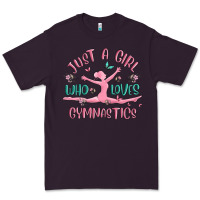 Plum just a girl who loves gymnastics Premium Tee - MaliasSmallBusiness