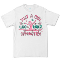 White just a girl who loves gymnastics Premium Tee - MaliasSmallBusiness