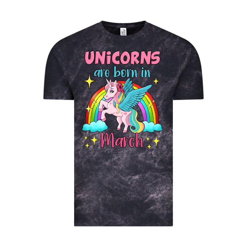 Unicorns Are Born In March Vintage Tee by Jasminsmagicworld | Teevron