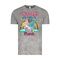 Cloud Rock unicorns are born in march Vintage Tee - Jasminsmagicworld
