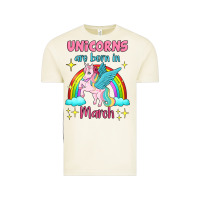 Vintage Arctic unicorns are born in march Vintage Tee - Jasminsmagicworld
