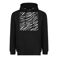Black Zebra Seamless Pattern, Heavyweight Hoodie - BundleAndBundleShop
