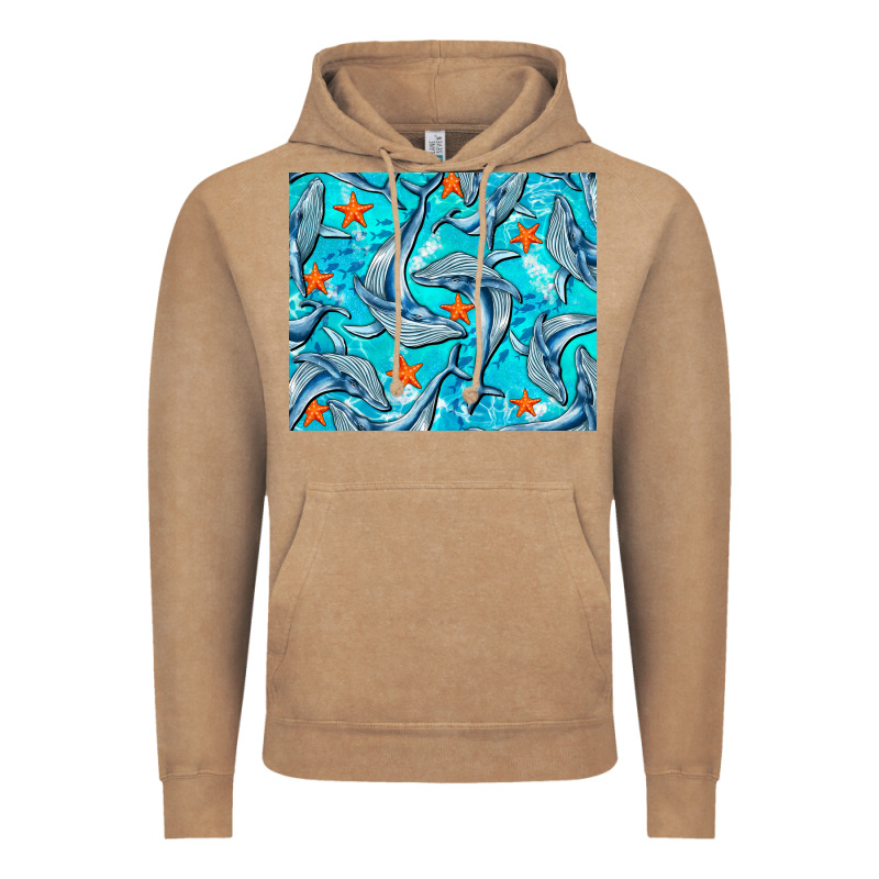 Humpback Whale Mousepad Vintage Hoodie by BarkalooDesign | Teevron