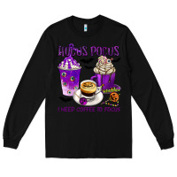 Black Hocus Pocus I Need Coffee to Focus Long Sleeve Tee - texasbilliewilder