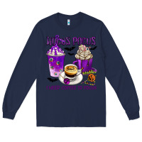 Navy Hocus Pocus I Need Coffee to Focus Long Sleeve Tee - texasbilliewilder