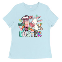 Baby Blue my first easter Ladies Tee - MaliasSmallBusiness