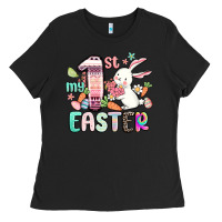 Black my first easter Ladies Tee - MaliasSmallBusiness
