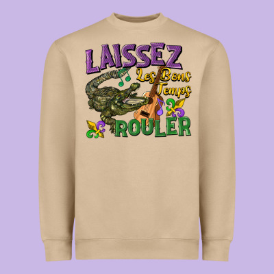 Laissez Les Bons Temps Rouler Heavyweight Sweatshirt Designed By Cowgirlartshop