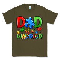 Army Green dad of a warrior Classic Tee - Artiststas