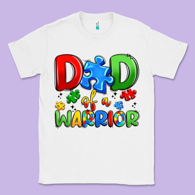 Dad Of A Warrior Classic Tee Designed By Artiststas