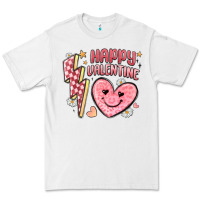 White happy valentine heart Premium Tee - MaliasSmallBusiness