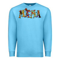 Ocean Blue halloween mama Premium Sweatshirt - BundleAndBundleShop
