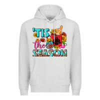 Dove Grey tis the season football coffee mug Premium Hoodie - FaDigitalArtStudio