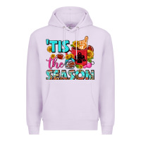 Lilac tis the season football coffee mug Premium Hoodie - FaDigitalArtStudio