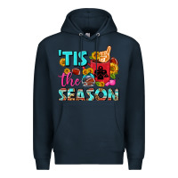 Navy tis the season football coffee mug Premium Hoodie - FaDigitalArtStudio