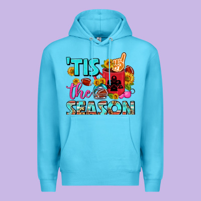 Tis The Season Football Coffee Mug Premium Hoodie Designed By Fadigitalartstudio